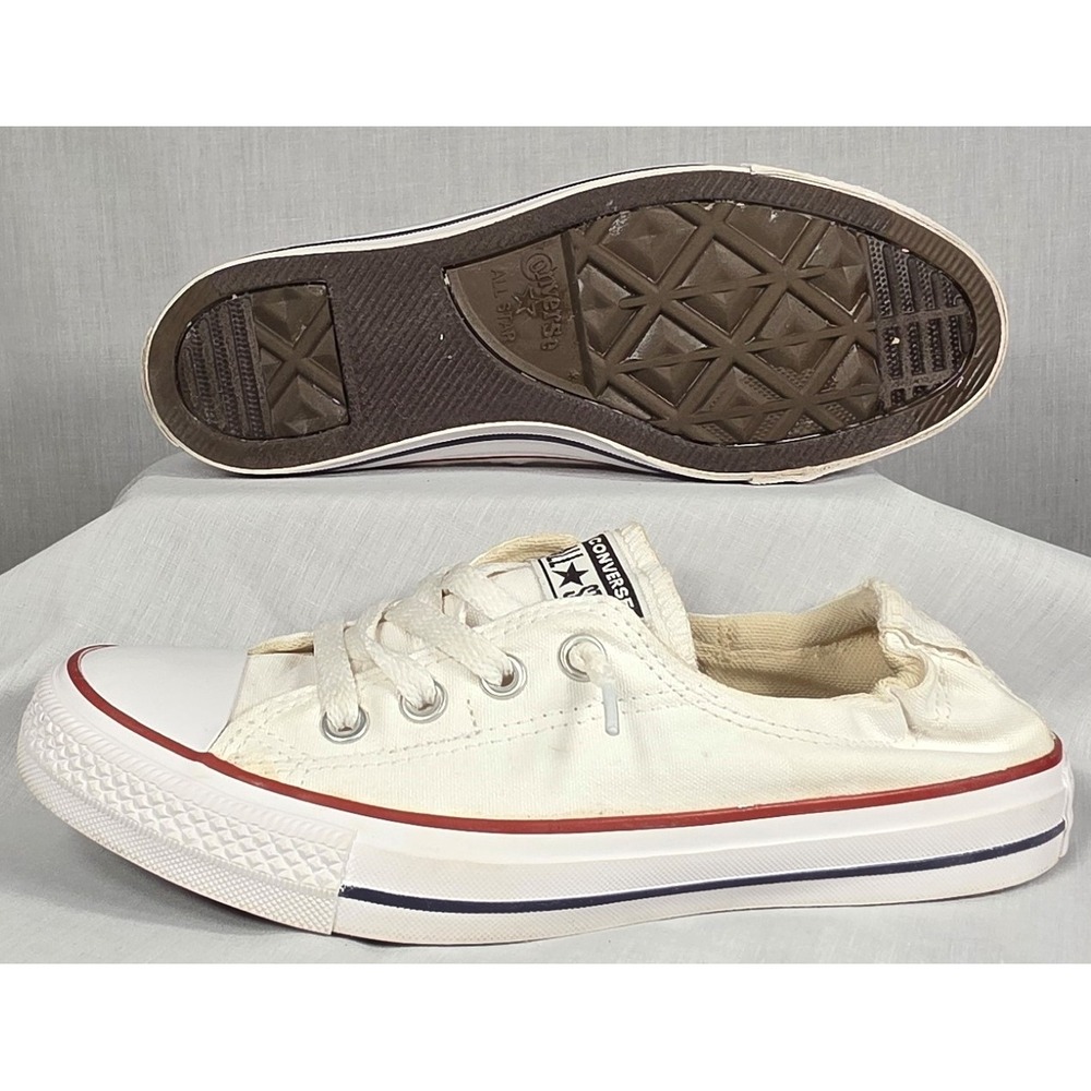 Converse Chuck Taylor All Star Shoreline White Slip-On Sneakers Women's 8 - Picture 7 of 11